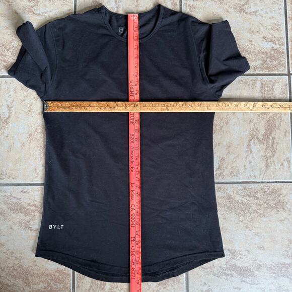 BYLT Basics T Shirts Lot of 2 Drop Cut Men's Size Medium Blue And Black - Picture 3 of 12